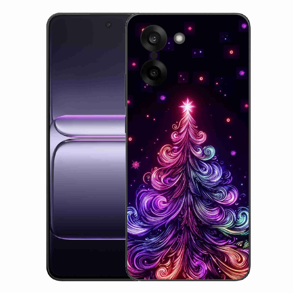 Gélový kryt mmCase na One Plus Nord CE5 - neónový vianočný stromček 1