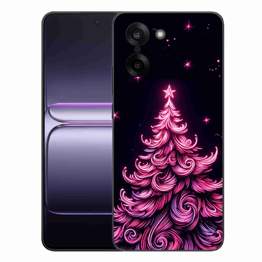 Gélový kryt mmCase na One Plus Nord CE5 - neónový vianočný stromček 2
