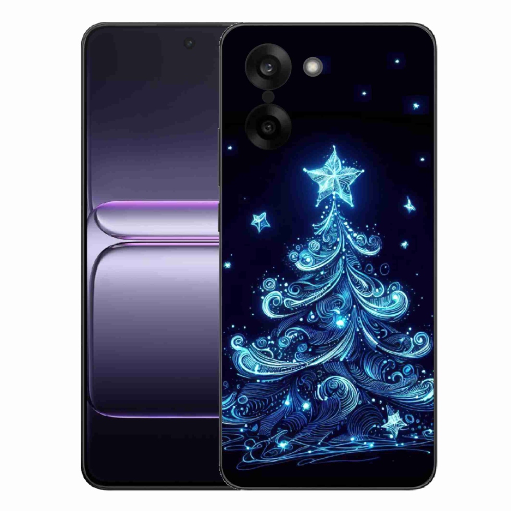Gélový kryt mmCase na One Plus Nord CE5 - neónový vianočný stromček 4