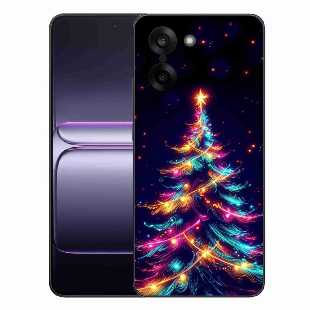 Gélový kryt mmCase na One Plus Nord CE5 - neónový vianočný stromček
