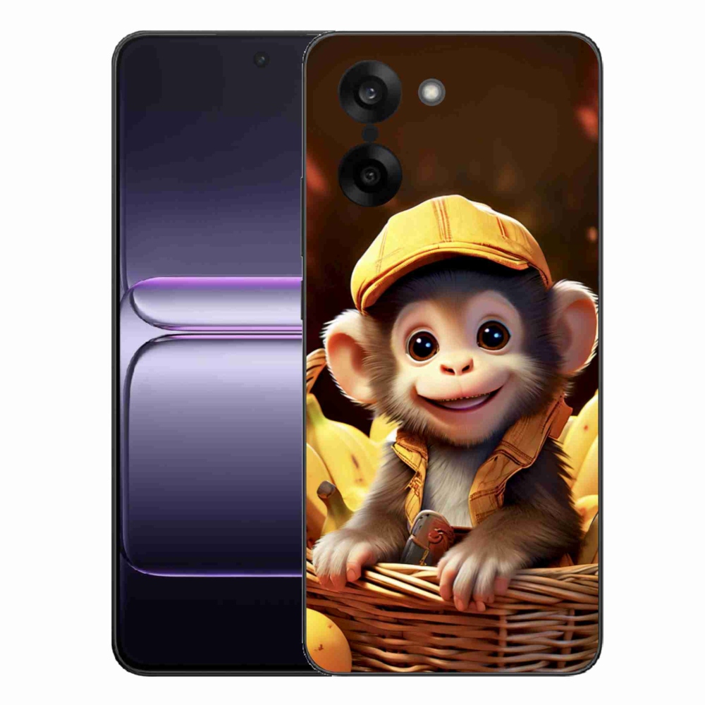 Gélový kryt mmCase na One Plus Nord CE5 - opice v košíku