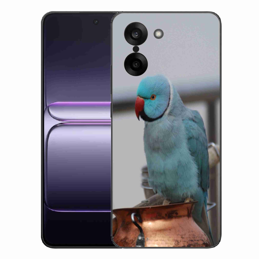 Gélový kryt mmCase na One Plus Nord CE5 - papagáj Alexandr modrý