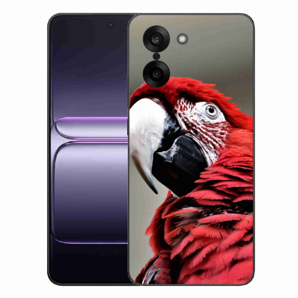 Gélový kryt mmCase na One Plus Nord CE5 - papagáj ara červený