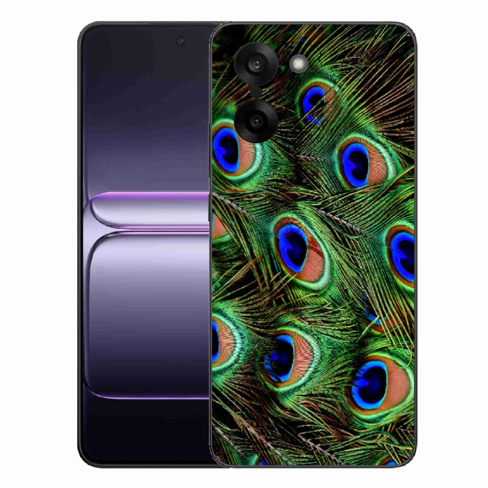 Gélový kryt mmCase na One Plus Nord CE5 - pávie perie