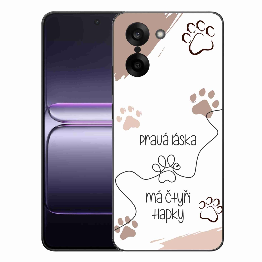 Gélový kryt mmCase na One Plus Nord CE5 - psí motív 1 biele pozadie