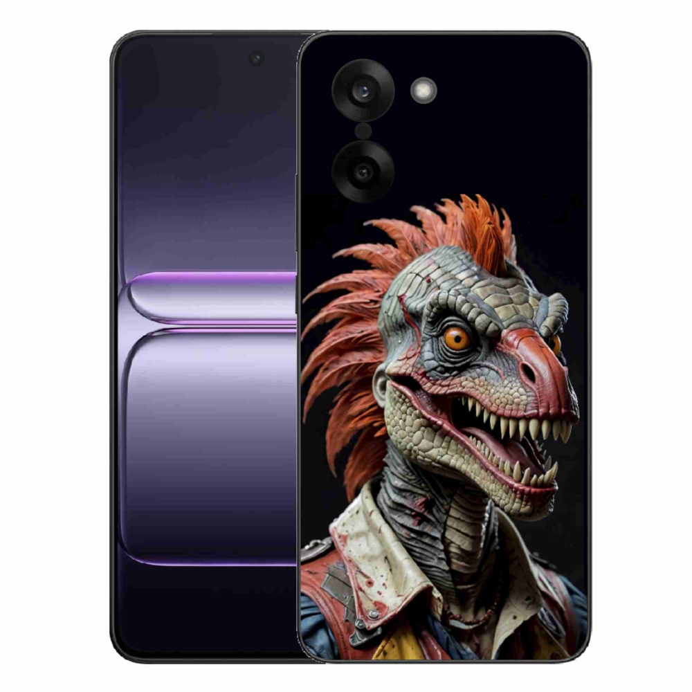Gélový kryt mmCase na One Plus Nord CE5 - punk dinosaurus