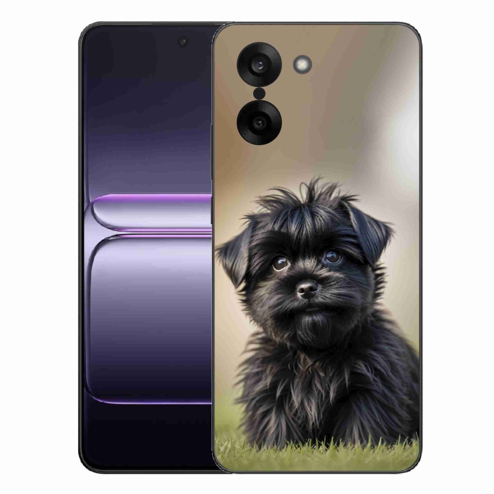 Gélový kryt mmCase na One Plus Nord CE5 - roztomilý čierny psík