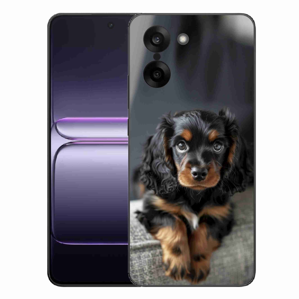 Gélový kryt mmCase na One Plus Nord CE5 - roztomilý dlhosrstý jazvečík