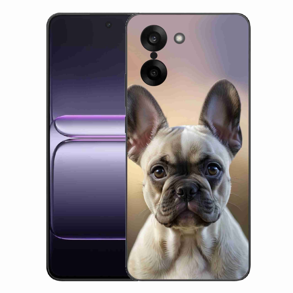 Gélový kryt mmCase na One Plus Nord CE5 - roztomilý francúzsky buldoček