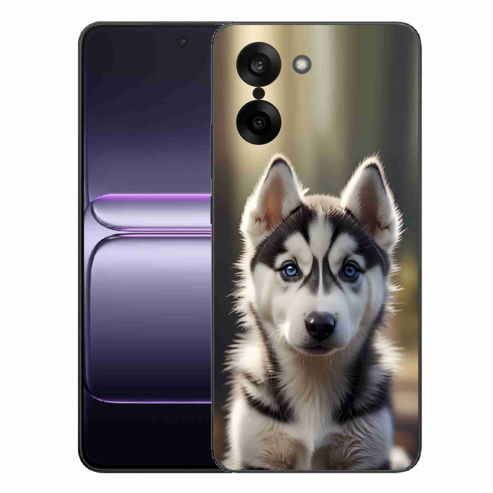 Gélový kryt mmCase na One Plus Nord CE5 - roztomilý sibírsky husky