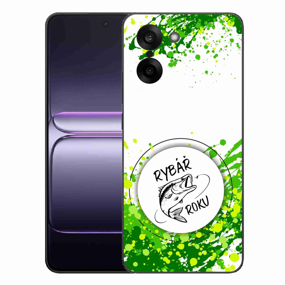 Gélový kryt mmCase na One Plus Nord CE5 - rybár roka biele pozadie