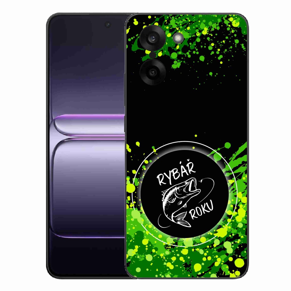 Gélový kryt mmCase na One Plus Nord CE5 - rybár roku čierne pozadie