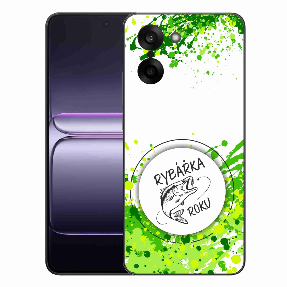 Gélový kryt mmCase na One Plus Nord CE5 - rybárka roka biele pozadie
