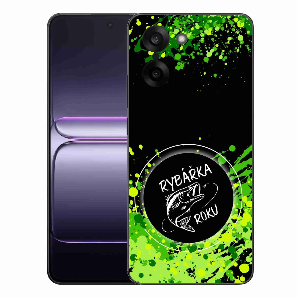 Gélový kryt mmCase na One Plus Nord CE5 - rybárka roka čierne pozadie