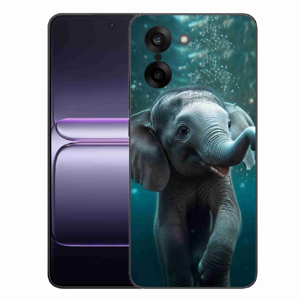 Gélový kryt mmCase na One Plus Nord CE5 - sloník pod vodou