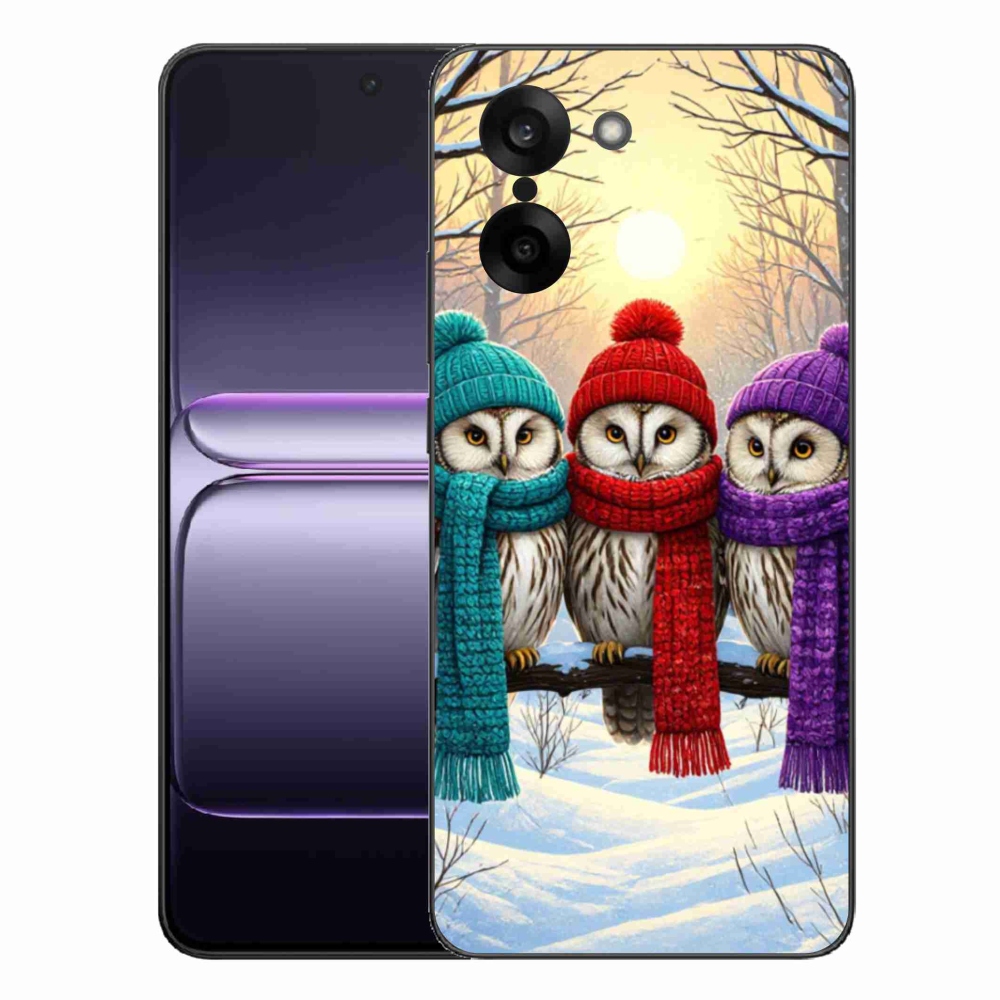 Gélový kryt mmCase na One Plus Nord CE5 - soví priatelia
