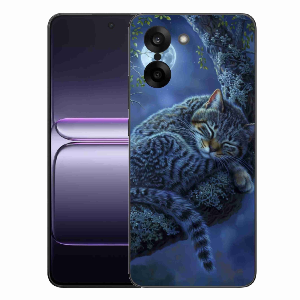Gélový kryt mmCase na One Plus Nord CE5 - spiaca mačka