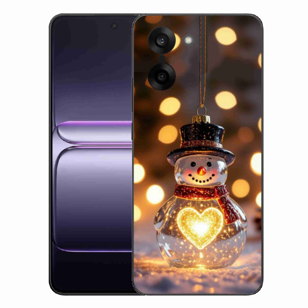 Gélový kryt mmCase na One Plus Nord CE5 - svietiaci vianočný snehuliak