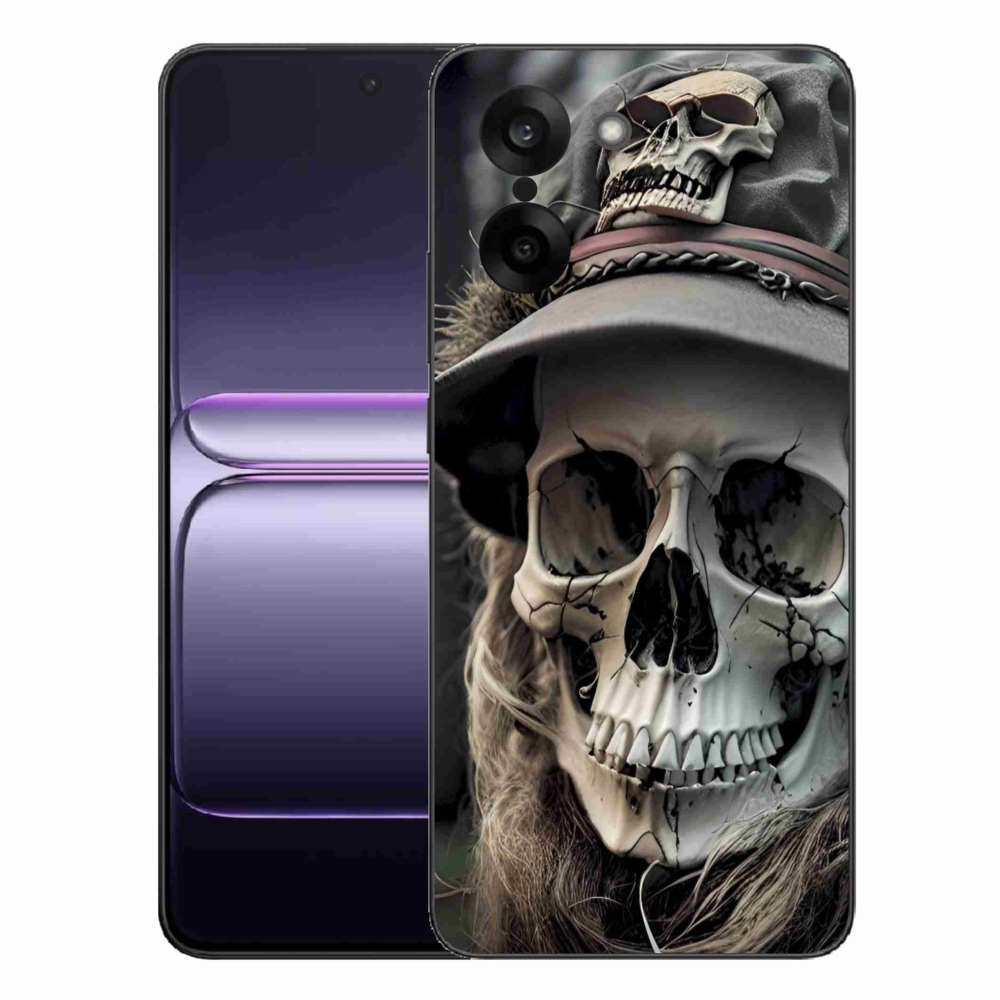 Gélový kryt mmCase na One Plus Nord CE5 - tmavá lebka