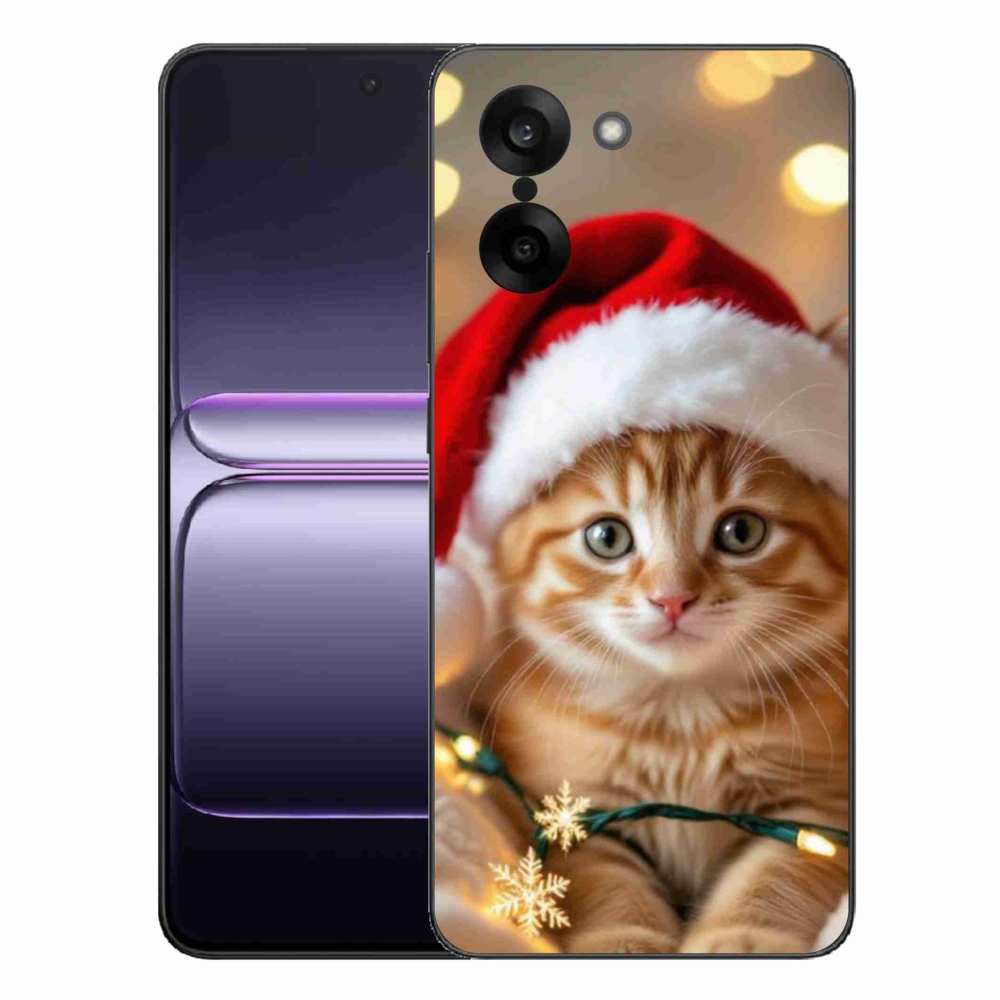 Gélový kryt mmCase na One Plus Nord CE5 - vianočné mačiatko