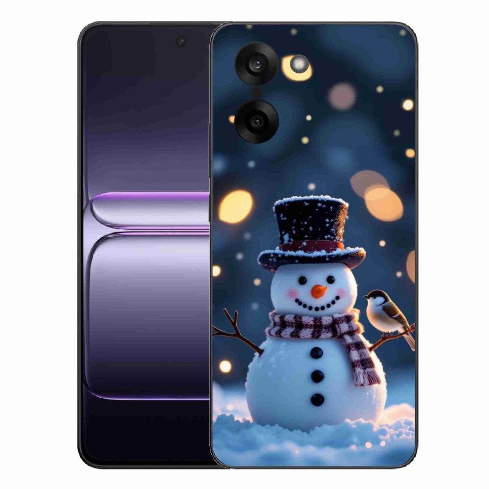 Gélový kryt mmCase na One Plus Nord CE5 - vianočný snehuliak