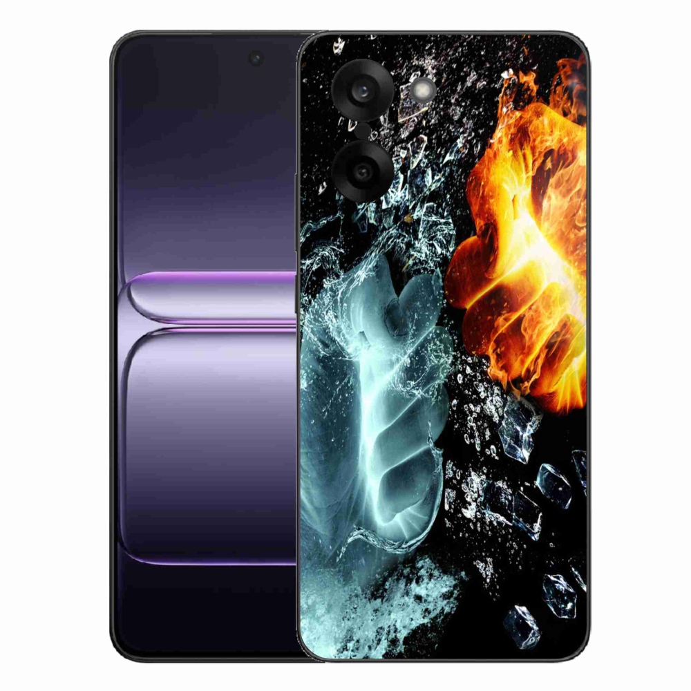 Gélový kryt mmCase na One Plus Nord CE5 - voda a oheň