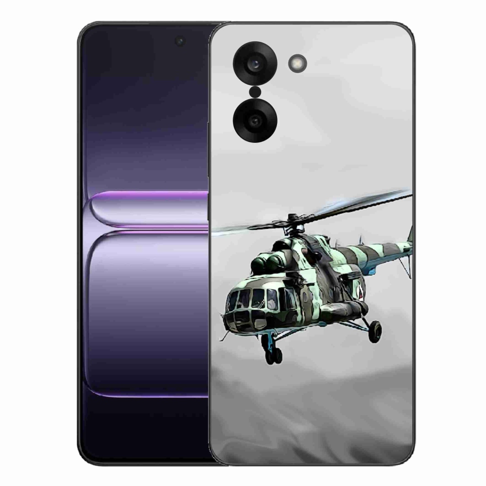Gélový kryt mmCase na One Plus Nord CE5 - vojenský vrtuľník