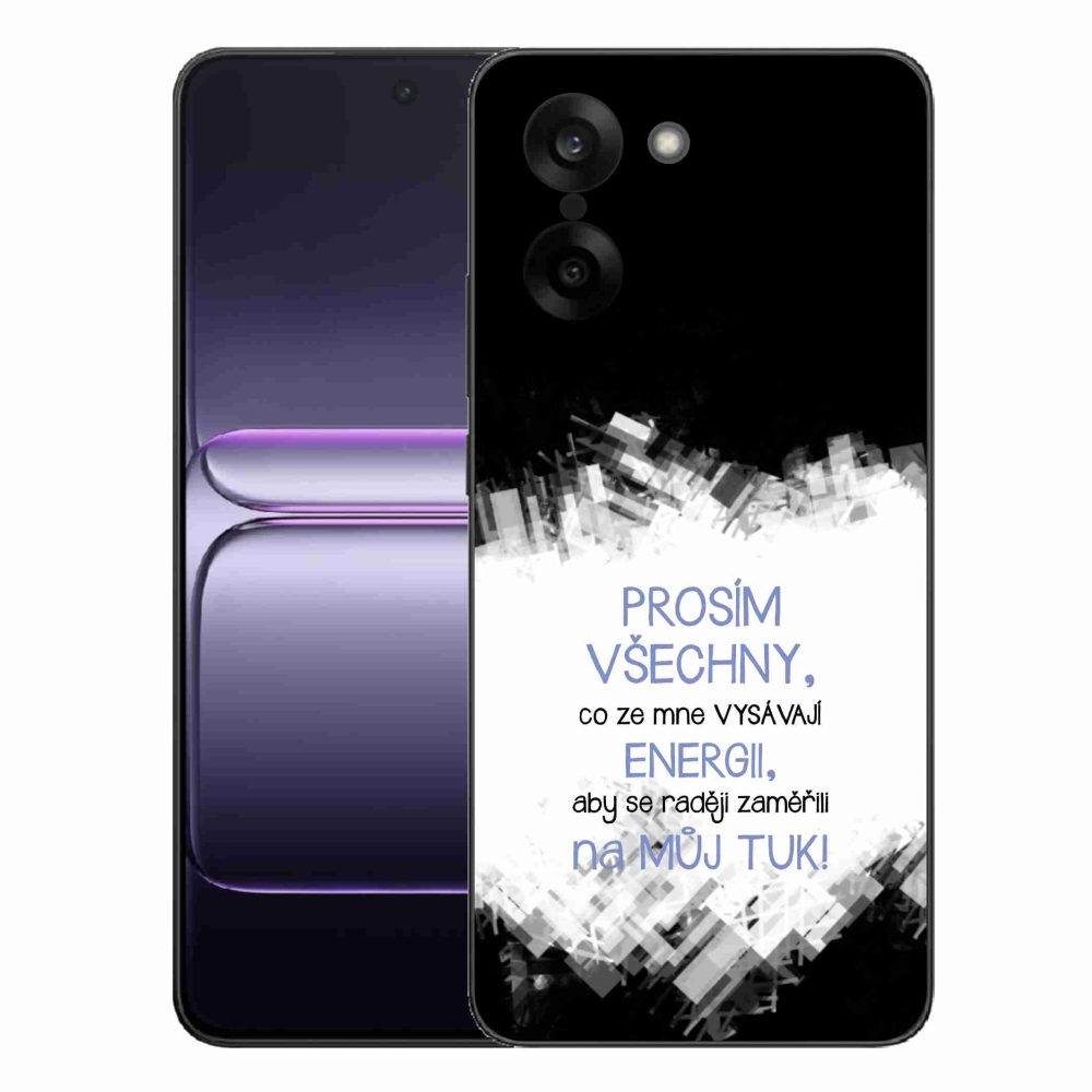 Gélový kryt mmCase na One Plus Nord CE5 - vtipný text 1 modrý