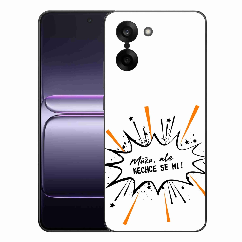 Gélový kryt mmCase na One Plus Nord CE5 - vtipný text 11 biele pozadie