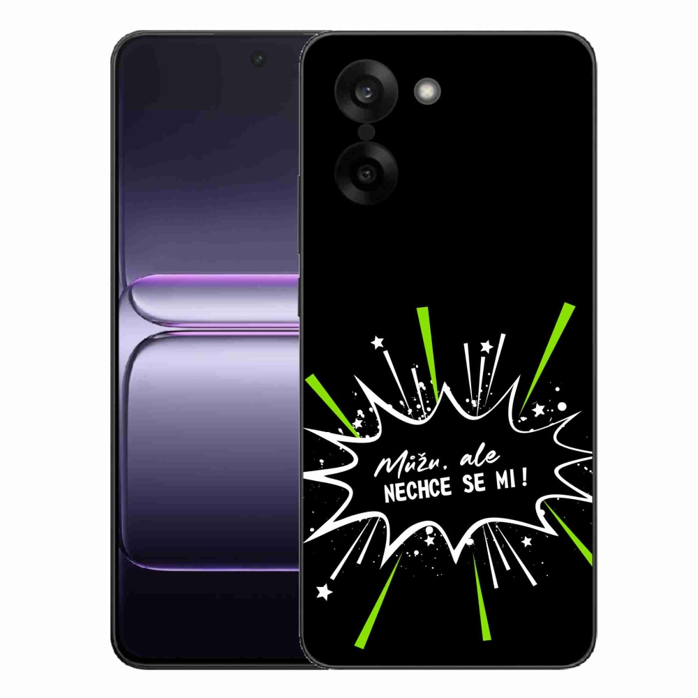 Gélový kryt mmCase na One Plus Nord CE5 - vtipný text 11 čierne pozadie