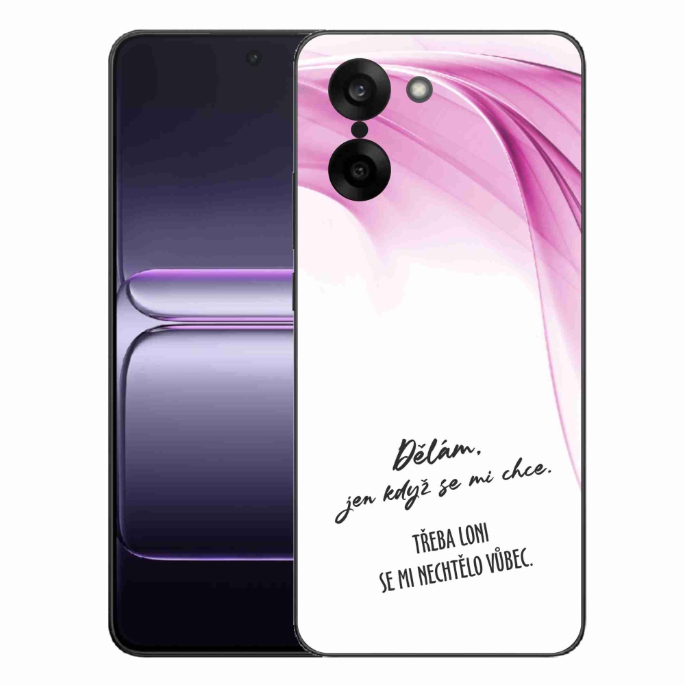 Gélový kryt mmCase na One Plus Nord CE5 - vtipný text 12 biele pozadie