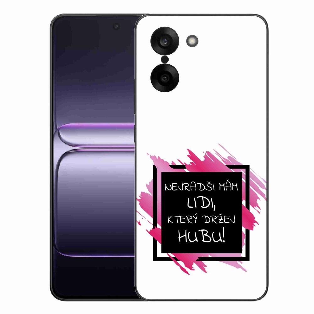 Gélový kryt mmCase na One Plus Nord CE5 - vtipný text 7 čiernobiele pozadie