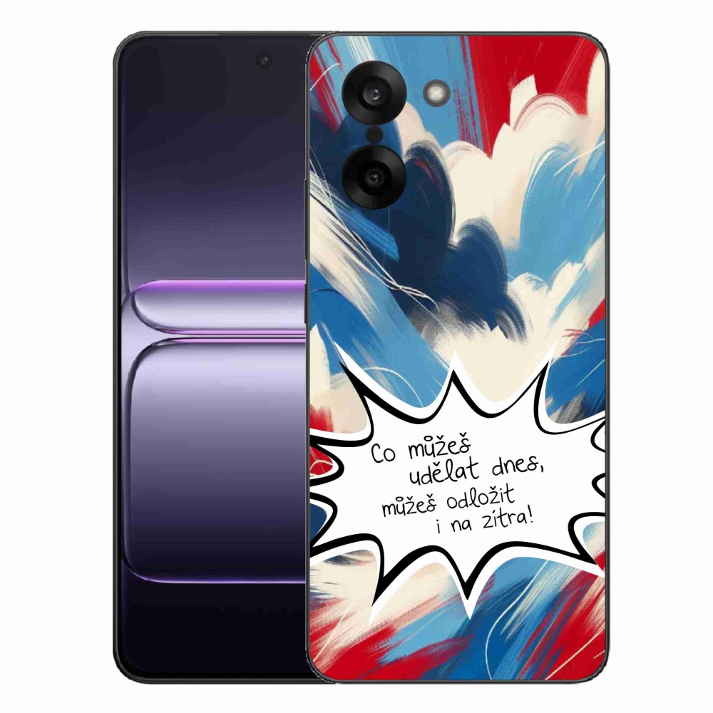 Gélový kryt mmCase na One Plus Nord CE5 - vtipný text 9 biele pozadie