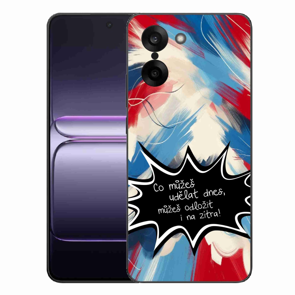 Gélový kryt mmCase na One Plus Nord CE5 - vtipný text 9 čierne pozadie