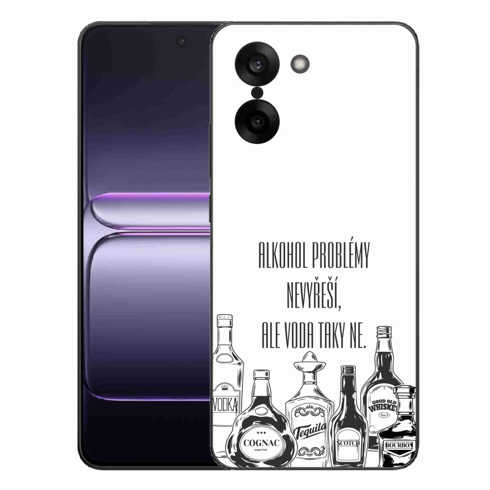 Gélový kryt mmCase na One Plus Nord CE5 - vtipný text biele pozadie