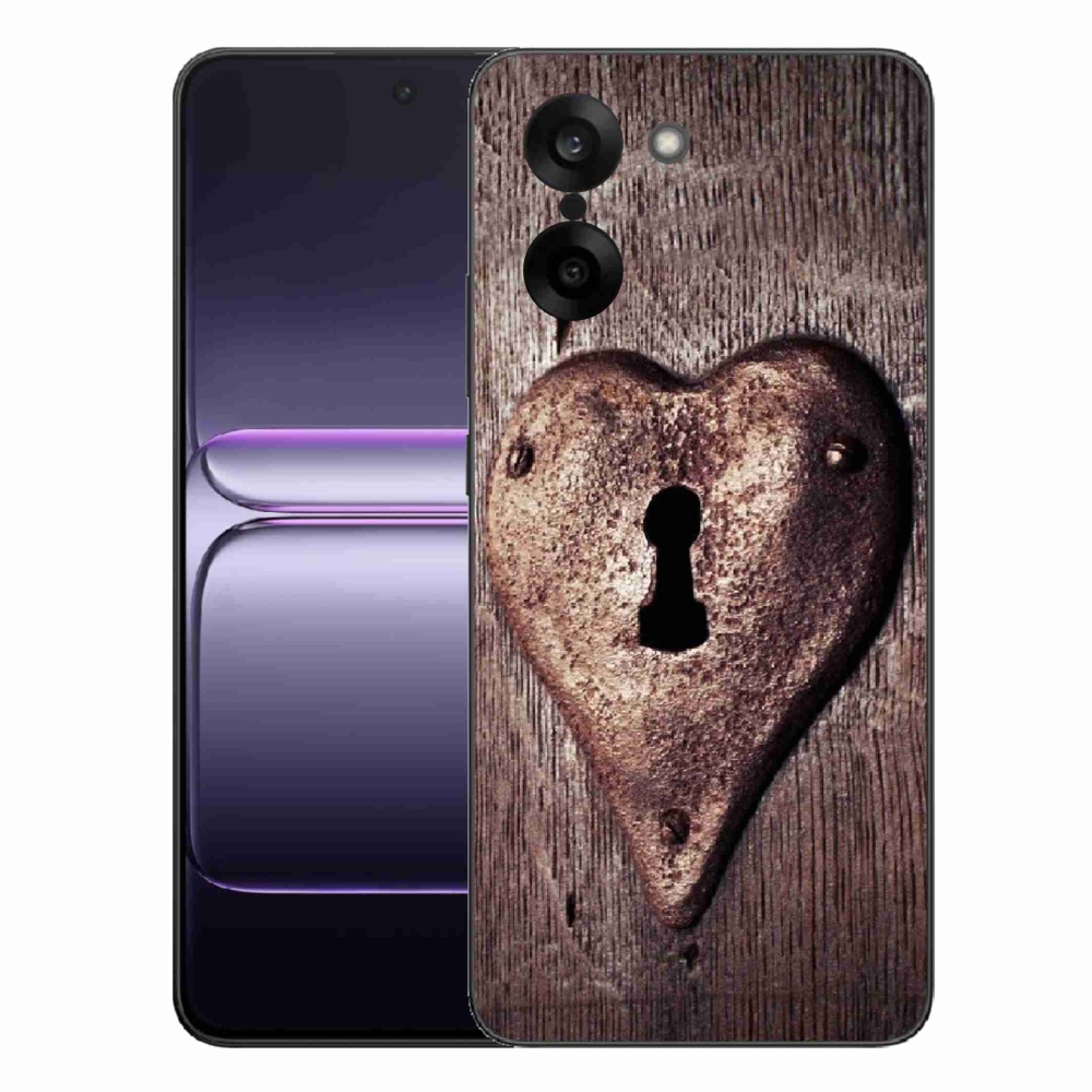 Gélový kryt mmCase na One Plus Nord CE5 - zámok v tvare srdca