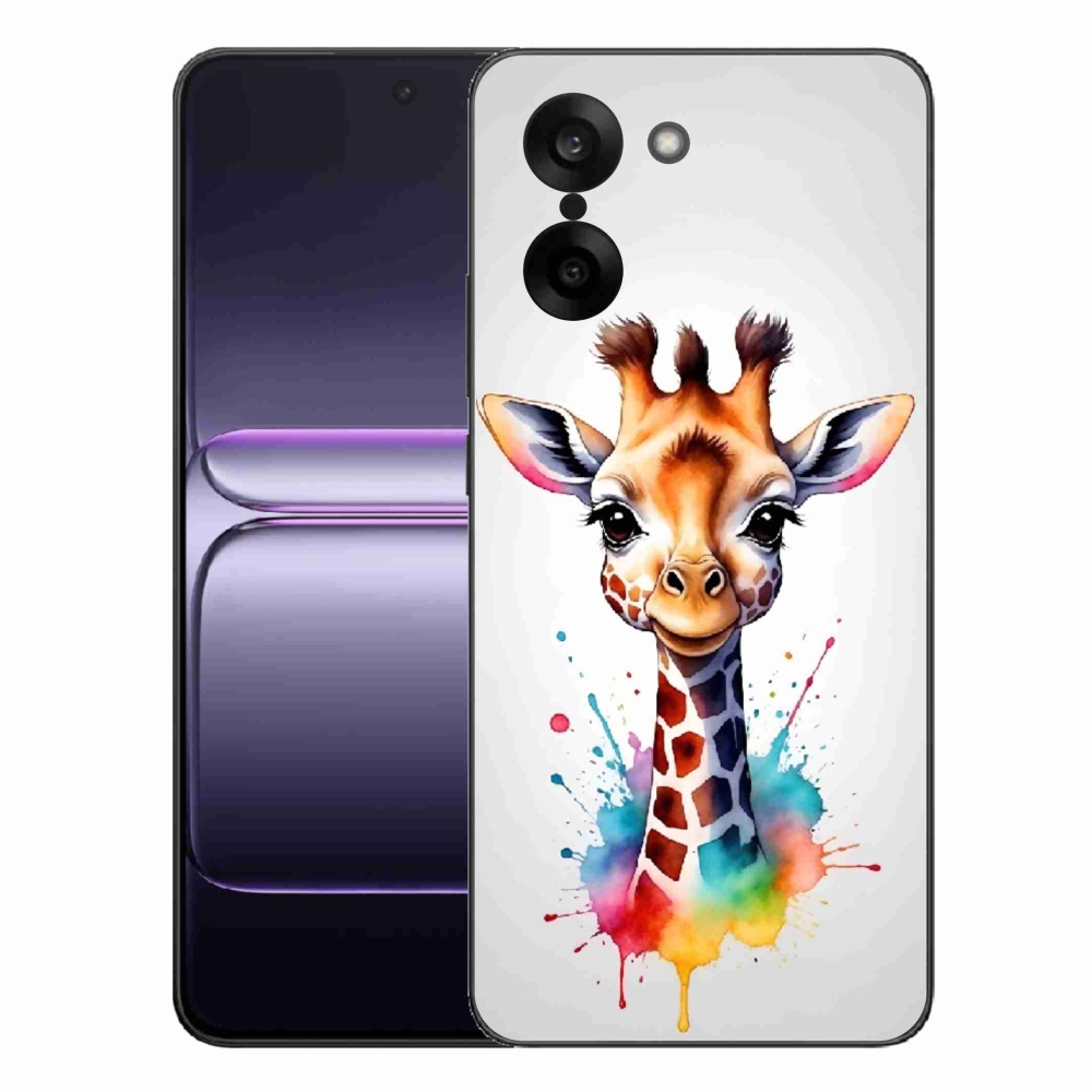 Gélový kryt mmCase na One Plus Nord CE5 - žirafa 1