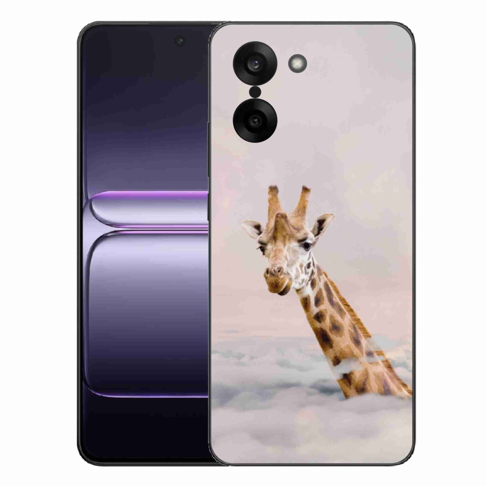 Gélový kryt mmCase na One Plus Nord CE5 - žirafa v oblakoch