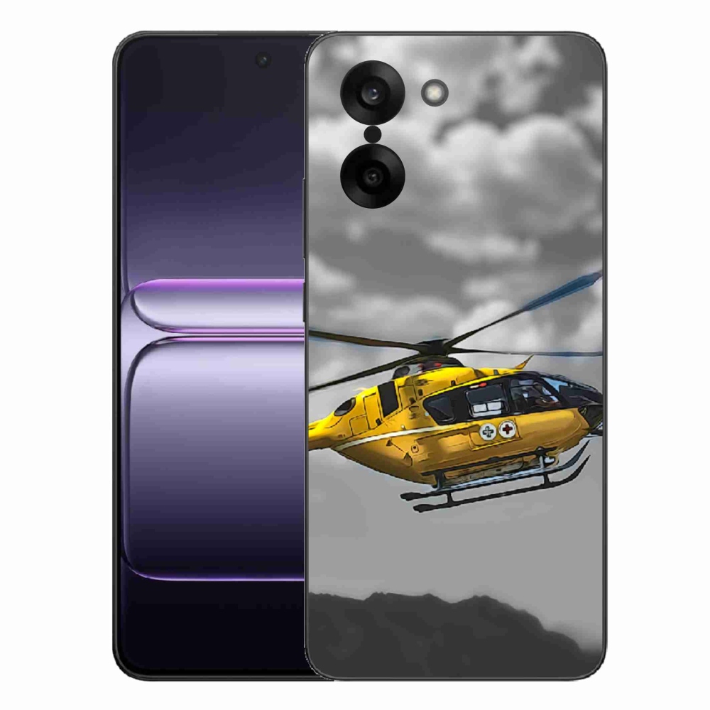 Gélový kryt mmCase na One Plus Nord CE5 - žltá helikoptéra