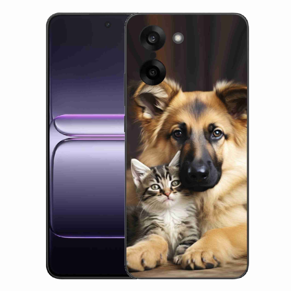 Gélový kryt mmCase na One Plus Nord CE5 - zvieracie priateľstvo