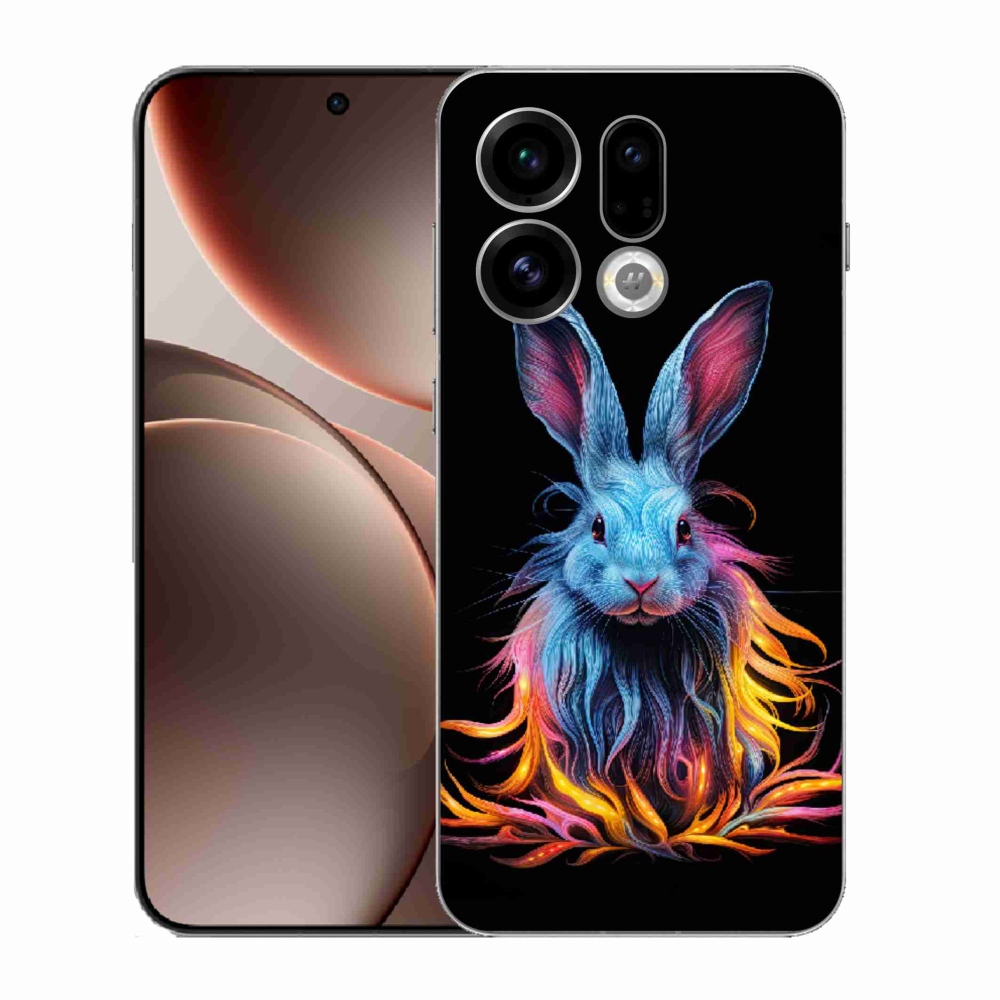 Gélový kryt mmCase na Oppo Find X9 - abstraktný zajac