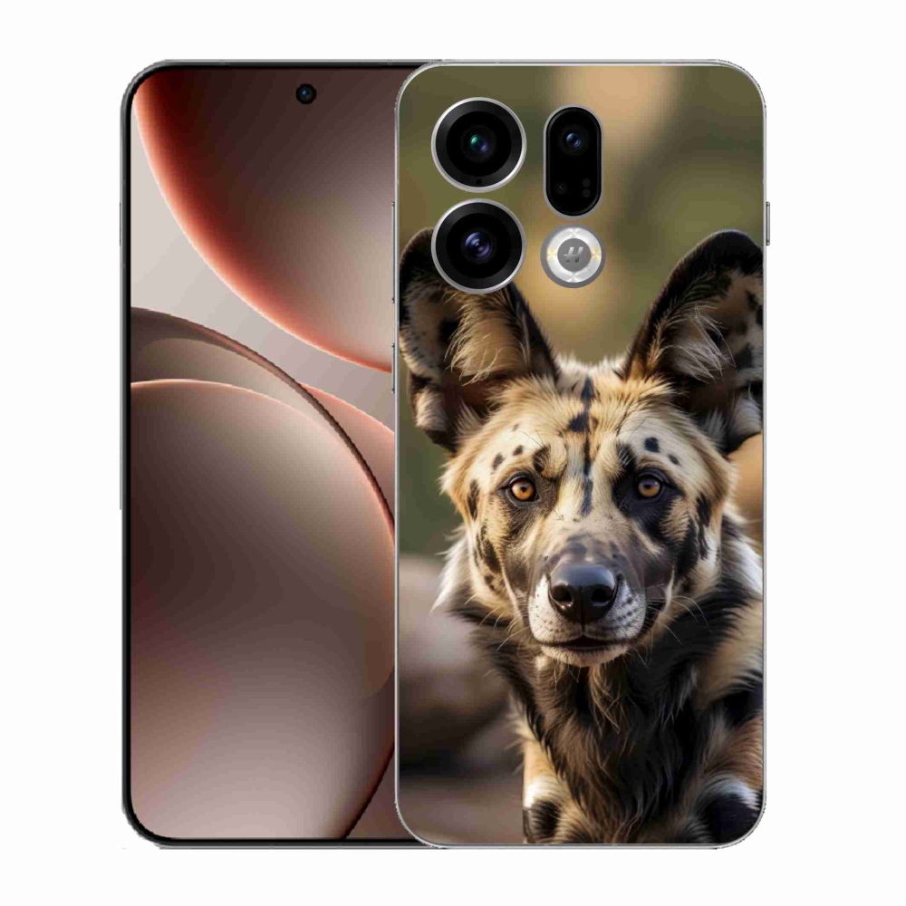 Gélový kryt mmCase na Oppo Find X9 - africký divoký pes
