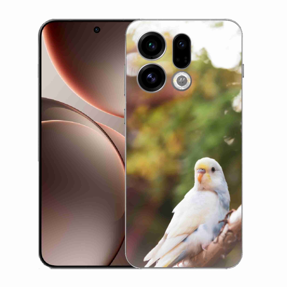 Gélový kryt mmCase na Oppo Find X9 - andulka biela