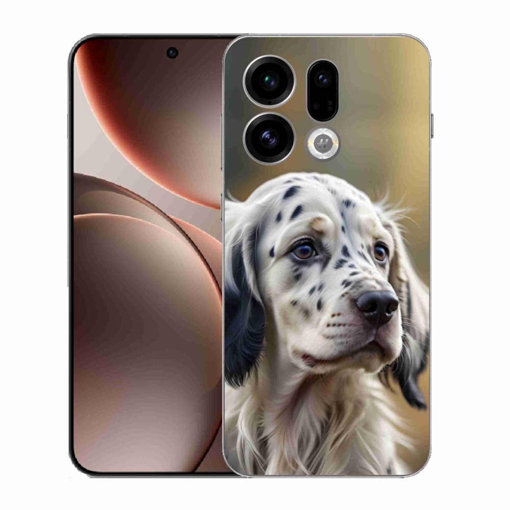 Gélový kryt mmCase na Oppo Find X9 - anglický seter