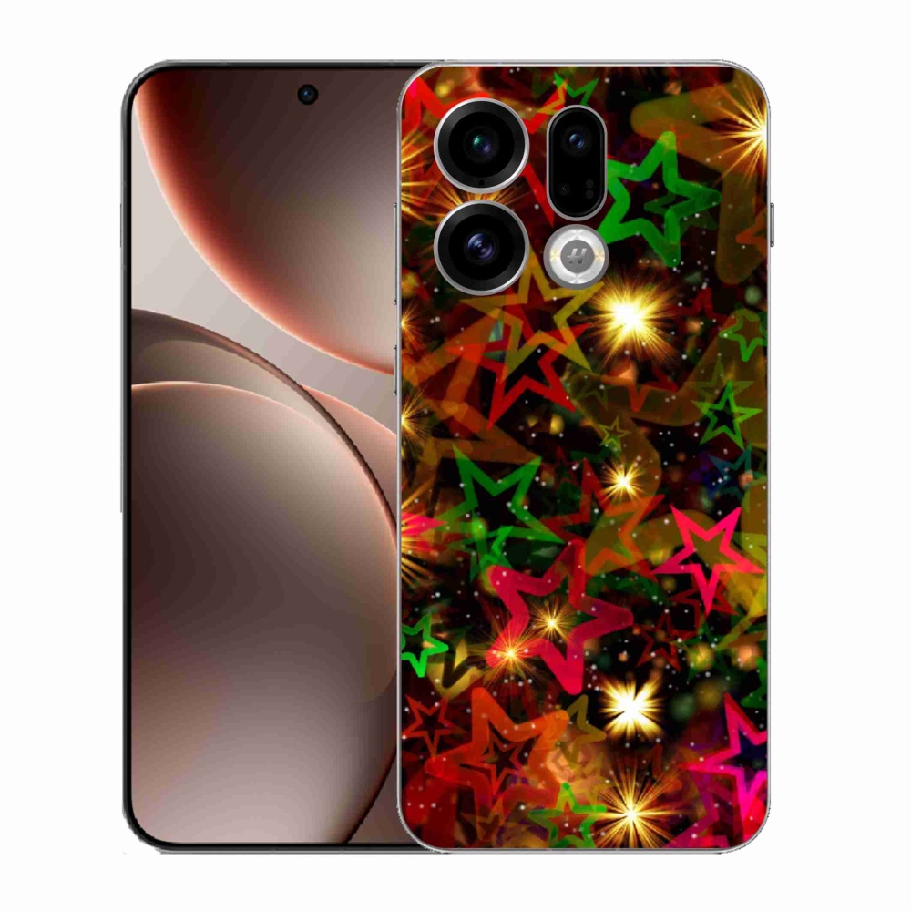 Gélový kryt mmCase na Oppo Find X9 - farebné hviezdičky