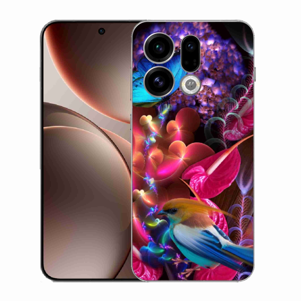 Gélový kryt mmCase na Oppo Find X9 - farebné kvety