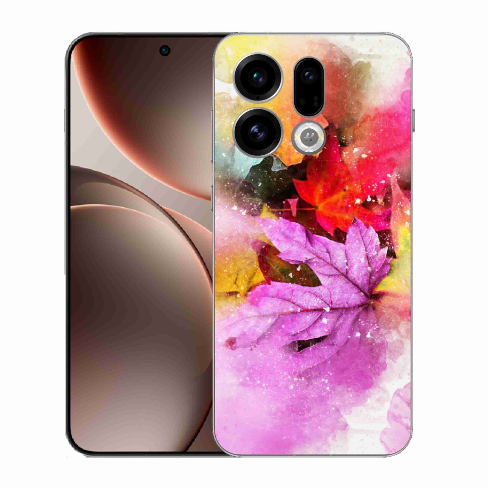 Gélový kryt mmCase na Oppo Find X9 - farebné listy