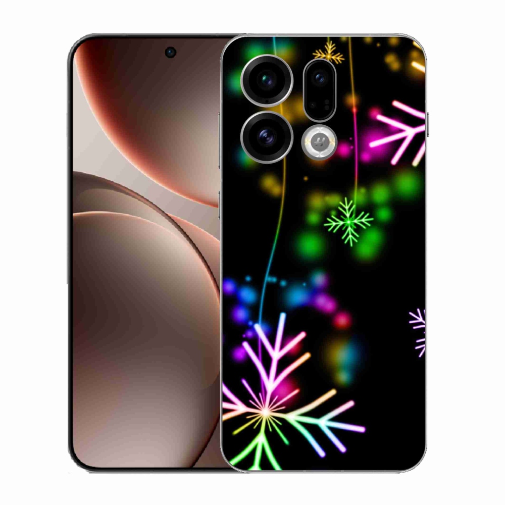 Gélový kryt mmCase na Oppo Find X9 - farebné vločky