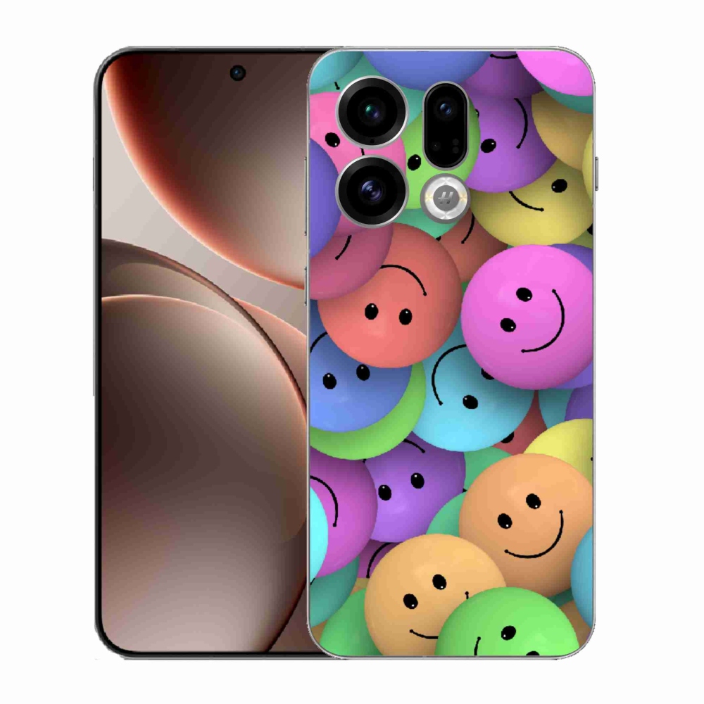 Gélový kryt mmCase na Oppo Find X9 - farební smajlíci