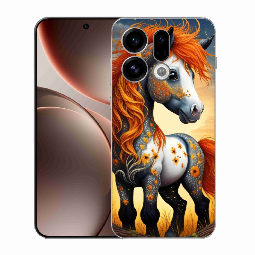 Gélový kryt mmCase na Oppo Find X9 - farebný poník